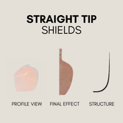 Straight Tip Lash Lift Shields (⅃ curve) 6 pcs 