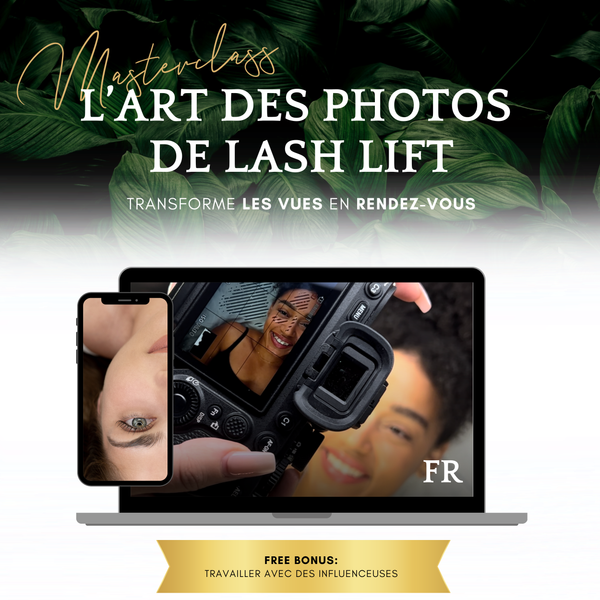 Masterclass: L’Art des Photos de Lash Lift (FR)