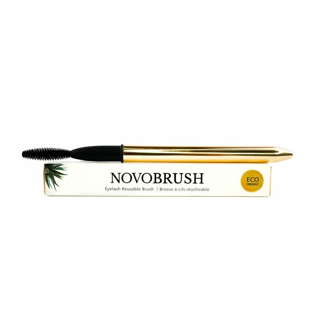 NovoBrush - Brosse à Cil Écologique et réutilisable avec Emballage - idéale pour brosser les cils et sourcils, réduit jusqu'à 80% des déchets accumulés lors des services de cils, parfait pour les extensions de cils, sourcils et lash lifts