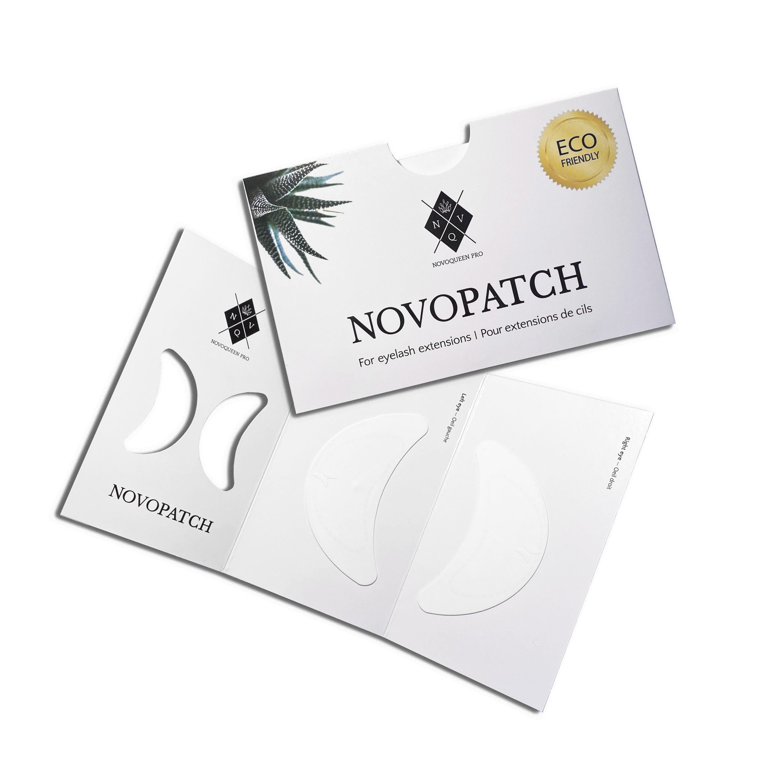 Patchs Blanche en Silicone Réutilisables avec Emballage Écologique Pour la Pose d'extension de cils et Lash Lift | Reusable White Silicone Patches with Eco-friendly Packaging for Eyelash Extensions and Lash Lift and tint